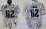 Philadelphia Eagles #62 Jason Kelce Limited Arctic Camo 2024 Salute to Service Jersey