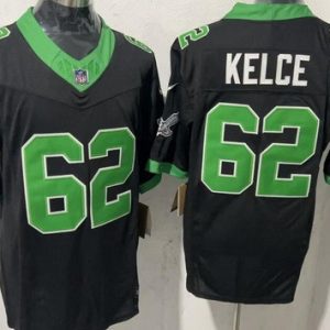 Philadelphia Eagles #62 Jason Kelce Limited Black Alternate FUSE Vapor Jersey