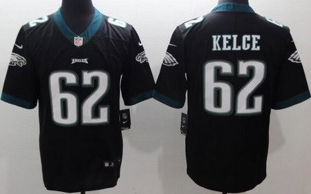 Philadelphia Eagles #62 Jason Kelce Limited Black Vapor Jersey