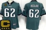 Philadelphia Eagles #62 Jason Kelce Limited Green C Patch Vapor Jersey