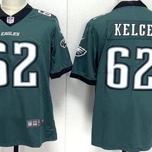 Philadelphia Eagles #62 Jason Kelce Limited Green Vapor Jersey