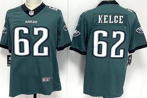 Philadelphia Eagles #62 Jason Kelce Limited Green Vapor Jersey