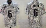 Philadelphia Eagles #6 DeVonta Smith Limited Arctic Camo 2024 Salute to Service Jersey