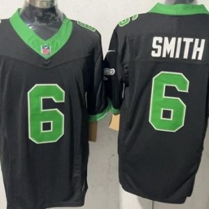 Philadelphia Eagles #6 DeVonta Smith Limited Black Alternate FUSE Vapor Jersey