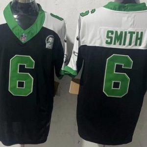 Philadelphia Eagles #6 DeVonta Smith Limited Black Thanksgiving FUSE Vapor Jersey