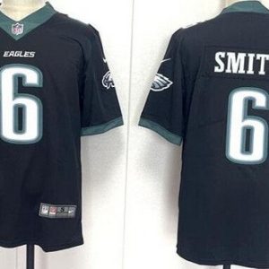 Philadelphia Eagles #6 DeVonta Smith Limited Black Vapor Jersey