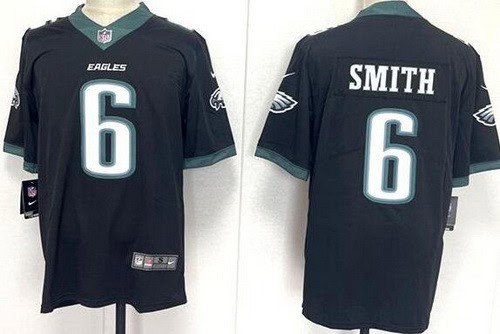 Philadelphia Eagles #6 DeVonta Smith Limited Black Vapor Jersey
