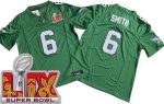 Philadelphia Eagles #6 DeVonta Smith Limited Kelly Green Super Bowl LIX FUSE Vapor Jersey