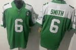 Philadelphia Eagles #6 DeVonta Smith Limited Kelly Green Thanksgiving FUSE Vapor Jersey