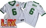 Philadelphia Eagles #6 DeVonta Smith Limited White Alternate Super Bowl LIX FUSE Vapor Jersey