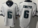 Philadelphia Eagles #6 DeVonta Smith Limited White FUSE Vapor Jersey