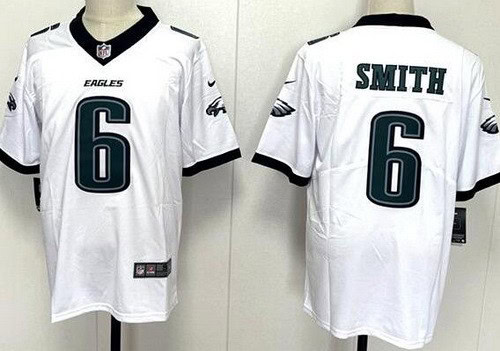 Philadelphia Eagles #6 DeVonta Smith Limited White Vapor Jersey