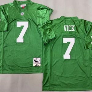 Philadelphia Eagles #7 Michael Vick Kelly Green 2010 Throwback Jersey