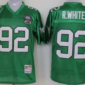 Philadelphia Eagles #92 Reggie White Green Throwback Jersey