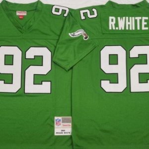 Philadelphia Eagles #92 Reggie White Kelly Green 1990 Throwback Jersey