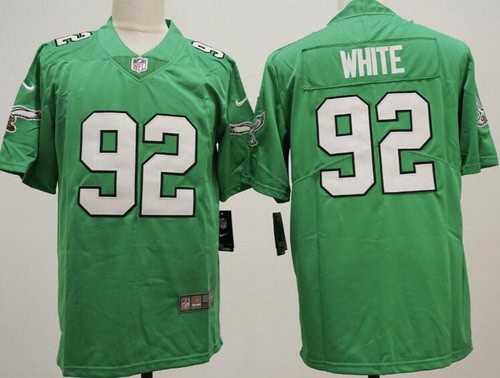 Philadelphia Eagles #92 Reggie White Limited Green Alternate Vapor Jersey
