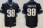 Philadelphia Eagles #98 Jalen Carter Limited Black Vapor Jersey