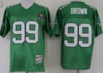 Philadelphia Eagles #99 Jerome Brown Green Throwback Jersey