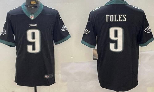 Philadelphia Eagles #9 Nick Foles Limited Black Vapor Jersey