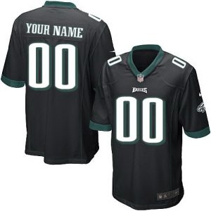 Philadelphia Eagles Customized Game Black Jersey