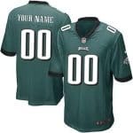 Philadelphia Eagles Customized Game Green Jersey