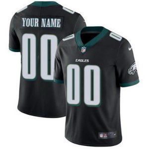 Philadelphia Eagles Customized Limited Black 2024 New Logo Vapor Jersey