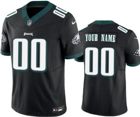 Philadelphia Eagles Customized Limited Black FUSE Vapor Jersey