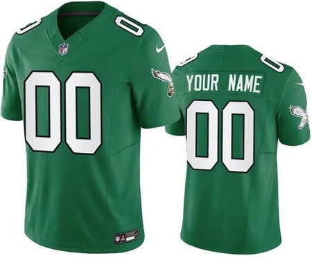 Philadelphia Eagles Customized Limited Kelly Green FUSE Vapor Jersey