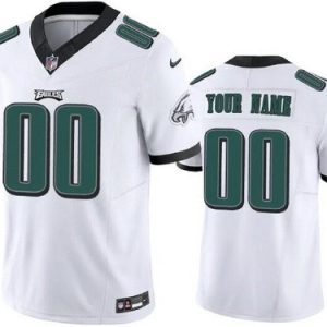 Philadelphia Eagles Customized Limited White FUSE Vapor Jersey