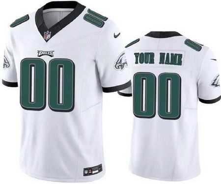 Philadelphia Eagles Customized Limited White FUSE Vapor Jersey