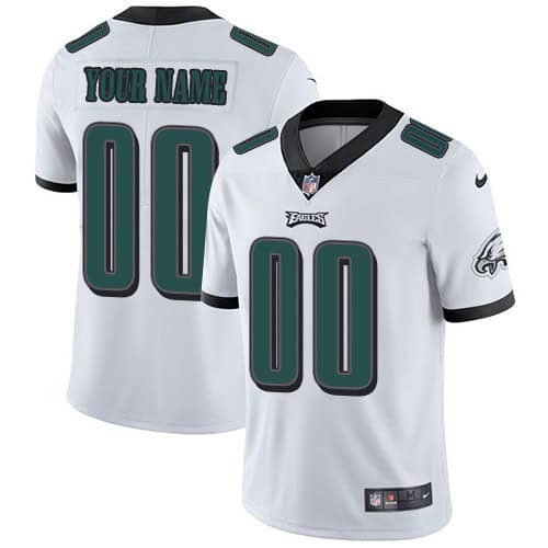 Philadelphia Eagles Customized Limited White Vapor Untouchable Jersey