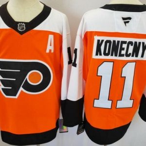 Philadelphia Flyers #11 Travis Konecny Orange Authentic Jersey