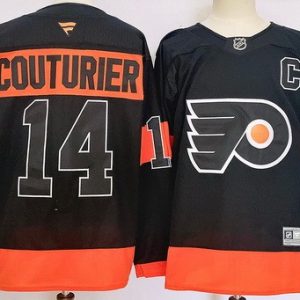 Philadelphia Flyers #14 Sean Couturier Black Authentic Jersey