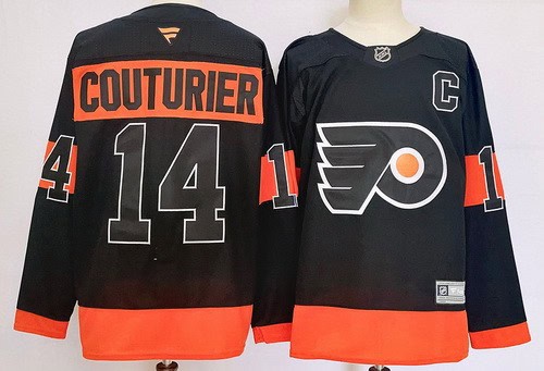 Philadelphia Flyers #14 Sean Couturier Black Authentic Jersey