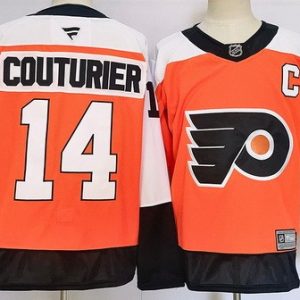 Philadelphia Flyers #14 Sean Couturier Orange Authentic Jersey