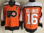 Philadelphia Flyers #16 Bobby Clarke Orange Throwback Jersey
