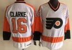 Philadelphia Flyers #16 Bobby Clarke White CCM Throwback Jersey