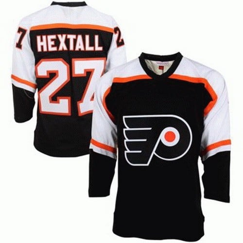 Philadelphia Flyers #27 Ron Hextall Black Throwback Jersey