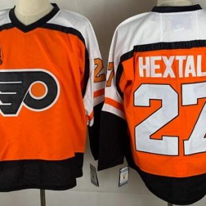 Philadelphia Flyers #27 Ron Hextall Orange Throwback Jersey