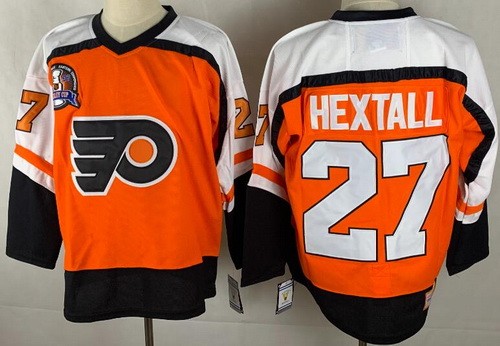 Philadelphia Flyers #27 Ron Hextall Orange Throwback Jersey