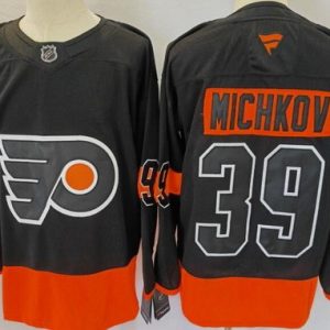 Philadelphia Flyers #39 Matvei Michkov Black Authentic Jersey