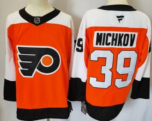 Philadelphia Flyers #39 Matvei Michkov Orange Fanatics Authentic Jersey
