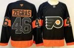 Philadelphia Flyers #46 Trevor Zegras Black Authentic Jersey