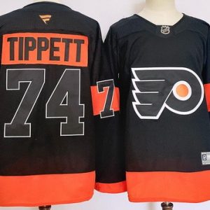 Philadelphia Flyers #74 Owen Tippett Black Authentic Jersey