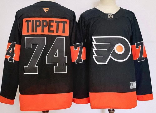 Philadelphia Flyers #74 Owen Tippett Black Authentic Jersey