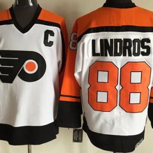 Philadelphia Flyers #88 Eric Lindros White Throwback Jersey