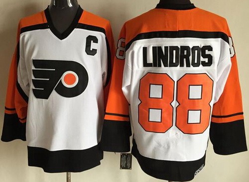 Philadelphia Flyers #88 Eric Lindros White Throwback Jersey