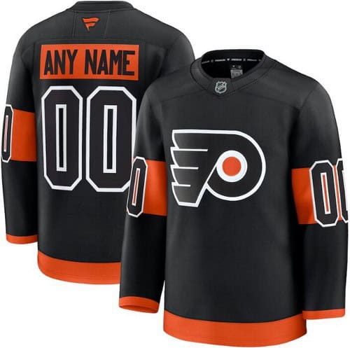 Philadelphia Flyers Customized Black Fanatics Authentic Jersey