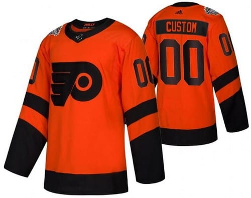 Philadelphia Flyers Customized Orange 2019 Stadium Series Authentic Jersey