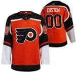 Philadelphia Flyers Customized Orange 2021 Reverse Retro Authentic Jersey